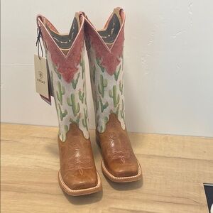 Ariat Cactus Print Cowboy Boots
